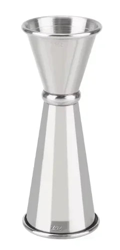 Copo Medidor Dupla Face em Inox – Shaker Profissional para Coquetéis e Drinks