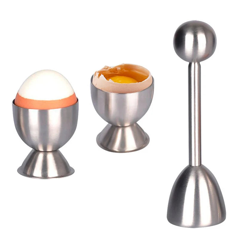 Egg Topper Premium em Aço – Cortador de Casca para Café da Manhã Prático e Elegante