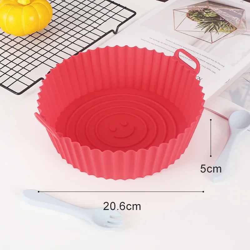 Forma de Silicone Reutilizável para Airfryer – Antiaderente e Fácil de Limpar