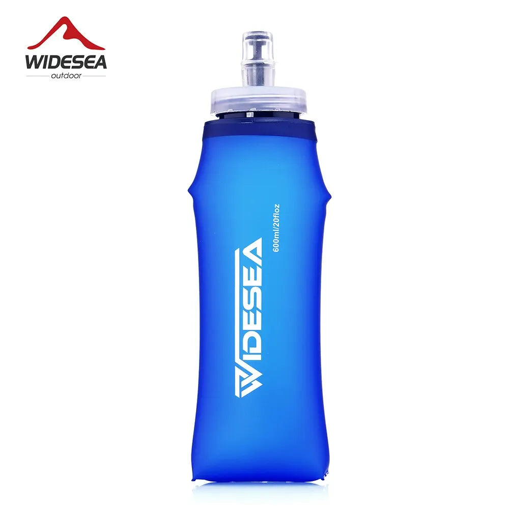 Garrafa de água macia para acampamento HydroPack 600ml para corrida e ciclismo.