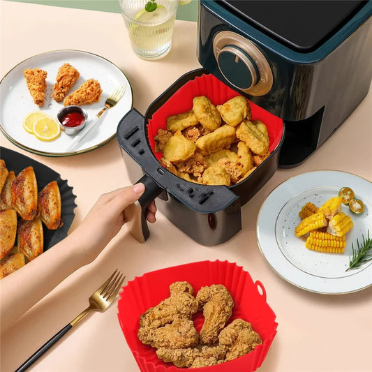 Forma de Silicone Reutilizável para Airfryer – Antiaderente e Fácil de Limpar