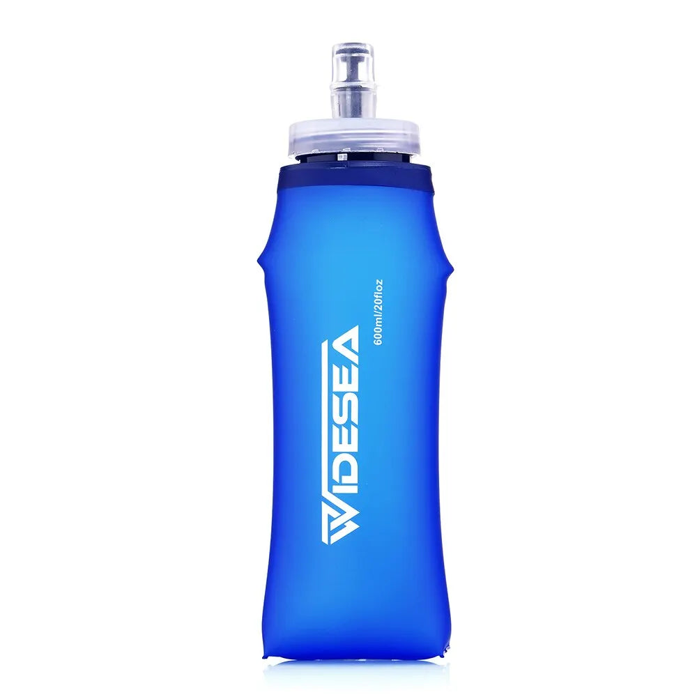 Garrafa de água macia para acampamento HydroPack 600ml para corrida e ciclismo.