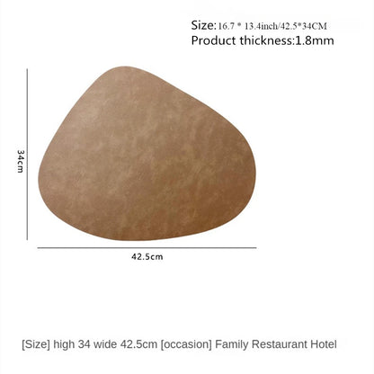 Jogo Americano Dupla Face Antiderrapante – Estilo Nórdico em Couro Sintético
