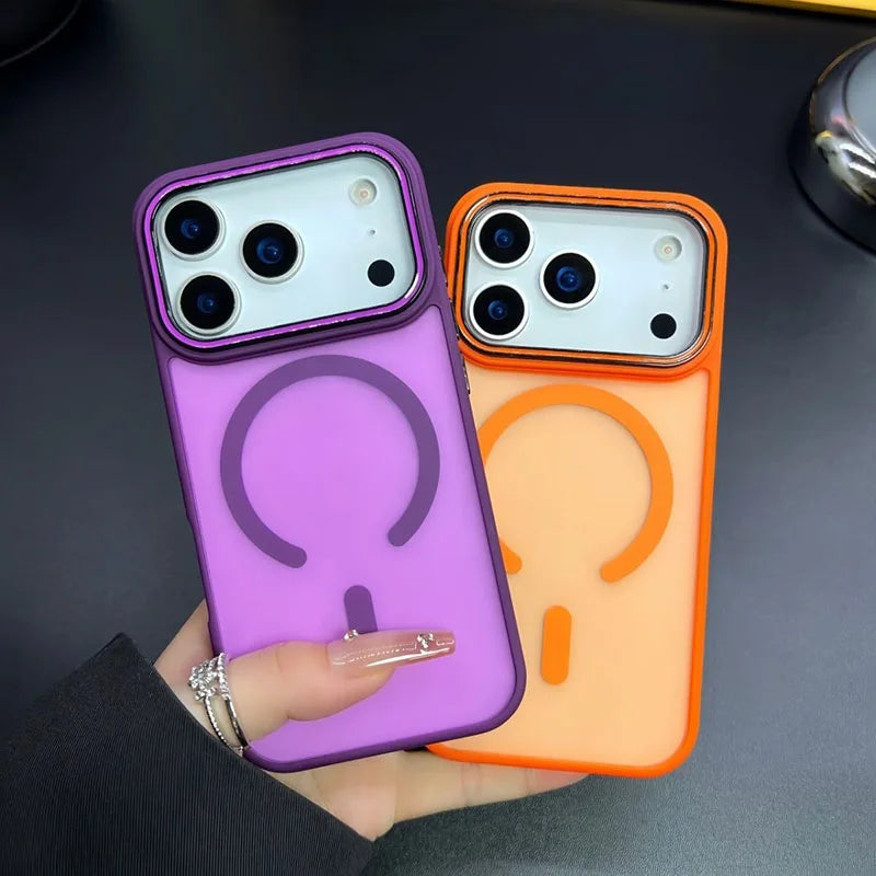 MagLux Shield – Capa Magnética Matte para iPhone