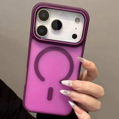 MagLux Shield – Capa Magnética Matte para iPhone