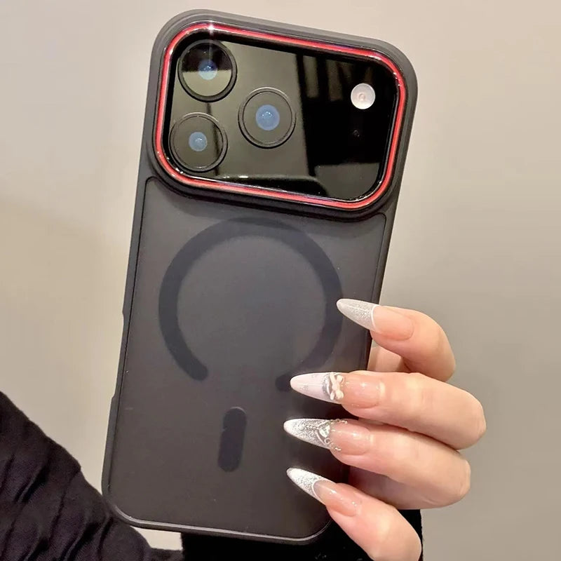 MagLux Shield – Capa Magnética Matte para iPhone