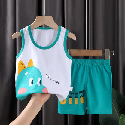 Estilo & Conforto Baby – Kit 2 Peças Regata e Shorts Unissex