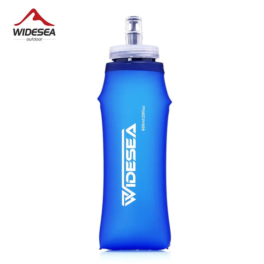 Garrafa de água macia para acampamento HydroPack 600ml para corrida e ciclismo.