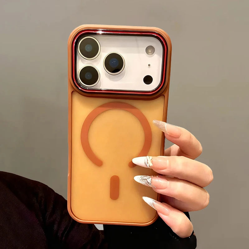 MagLux Shield – Capa Magnética Matte para iPhone