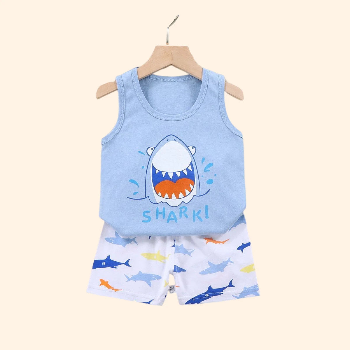 Estilo & Conforto Baby – Kit 2 Peças Regata e Shorts Unissex