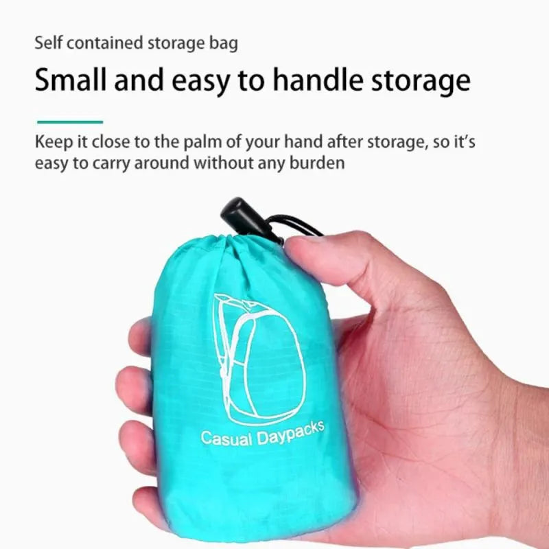 Mochila leve dobrável - Bolsa impermeável para atividades ao ar livre para caminhadas, viagens e uso diário.