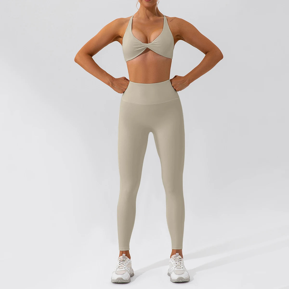 ZenFlex – Conjunto de Ioga e Treino Feminino de Secagem rápida com 2 Peças.