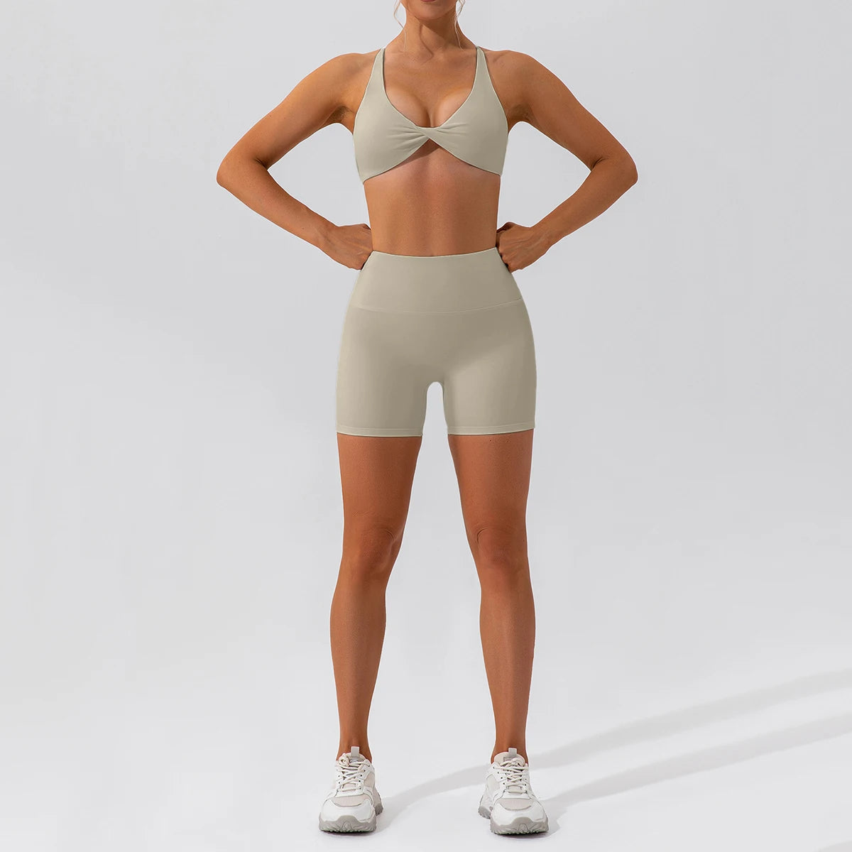 ZenFlex – Conjunto de Ioga e Treino Feminino de Secagem rápida com 2 Peças.