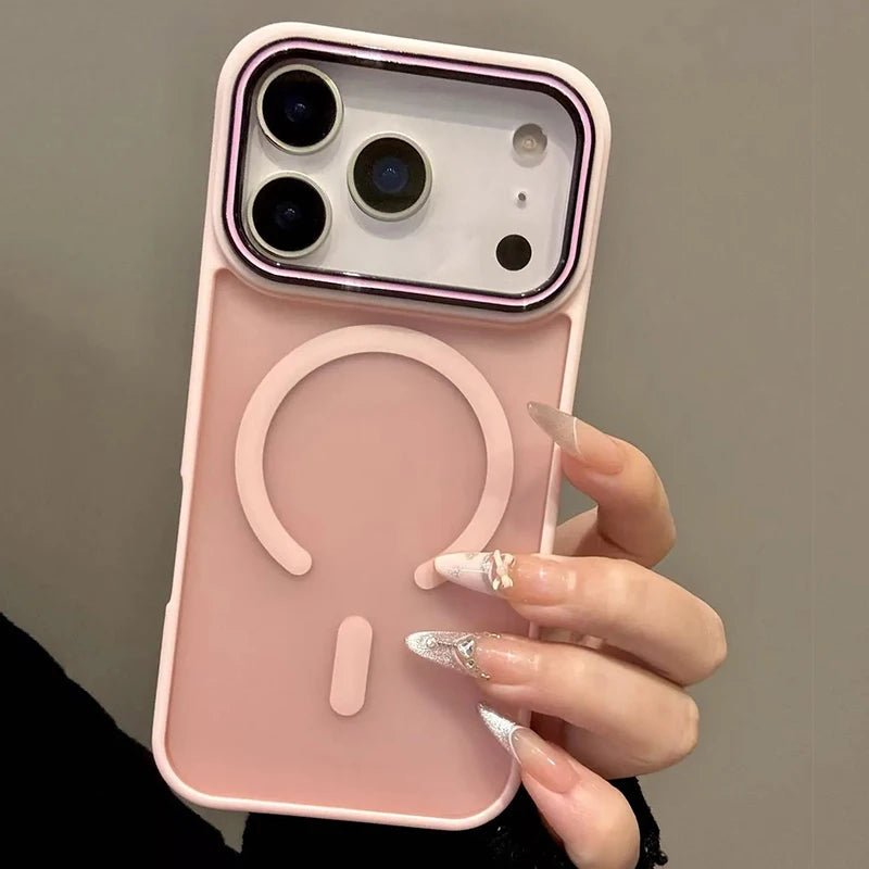 MagLux Shield – Capa Magnética Matte para iPhone